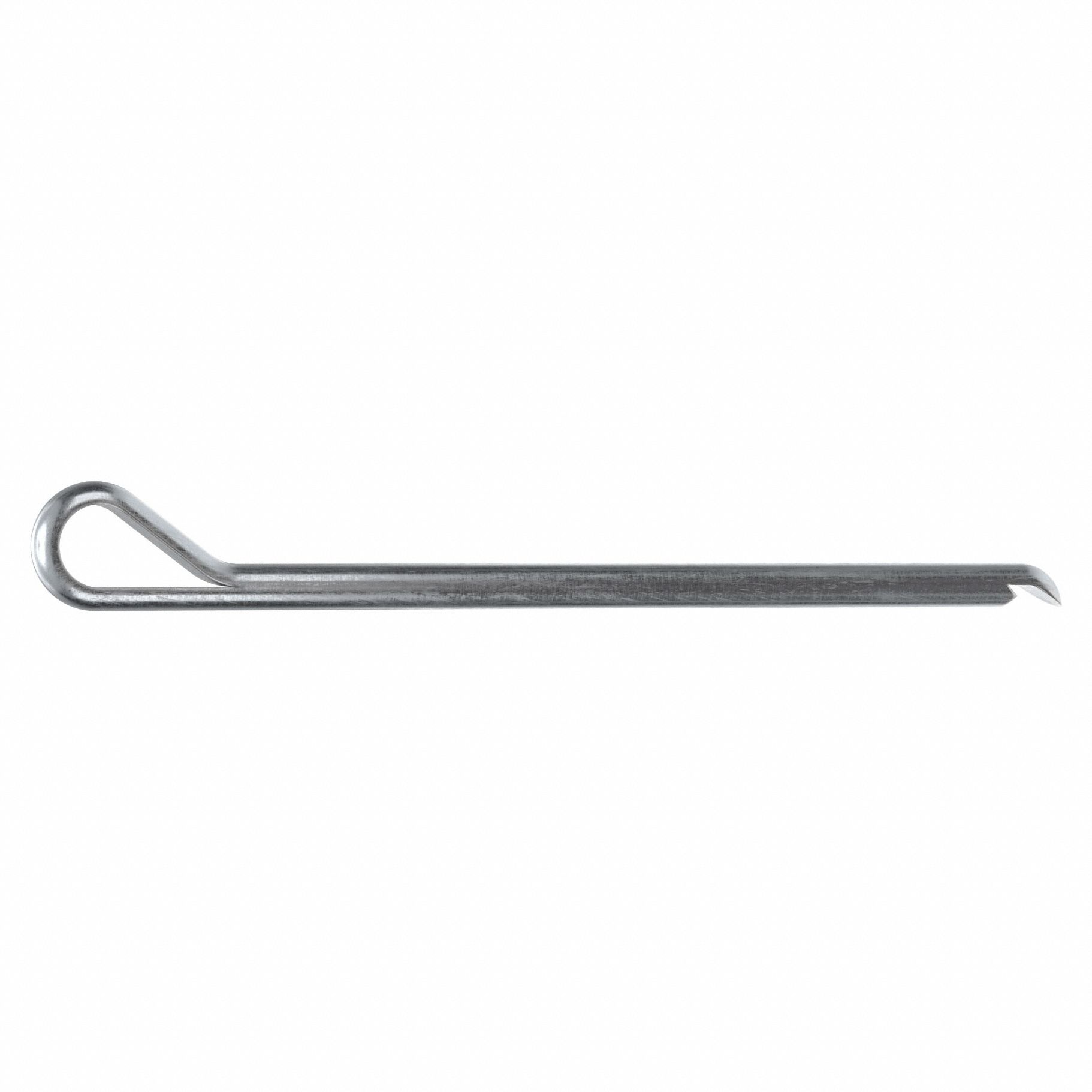 Cotter Pin, 5/64 in dia, 1 1/2 in L, PK100: Hammerlock, Inch, 5/64 in Pin Dia, Steel, Ungraded, 100 PK
