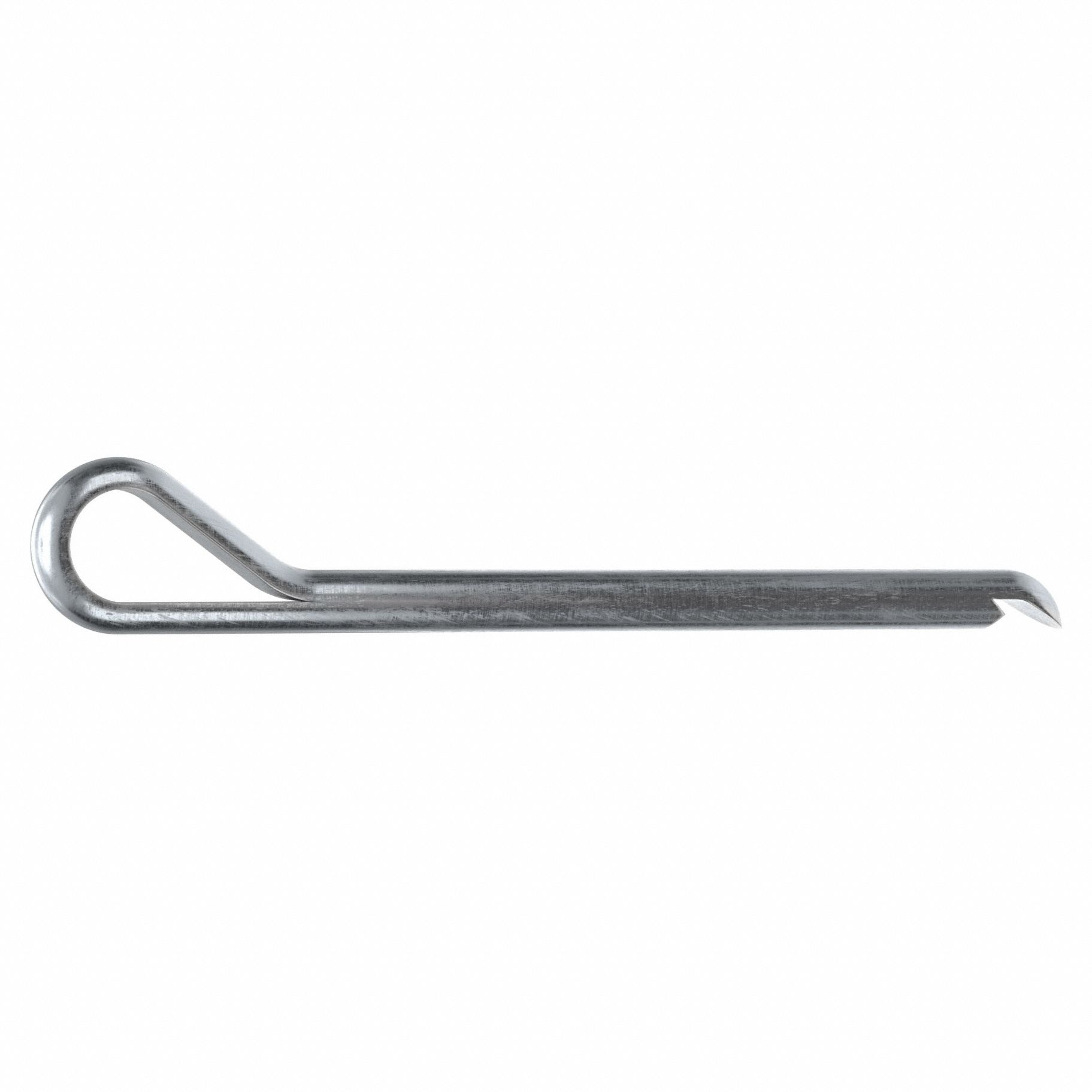 Cotter Pin, 5/32 in dia, 2 in L, PK100: Hammerlock, Inch, 5/32 in Pin Dia, 2 in Shank Lg, Steel, 100 PK
