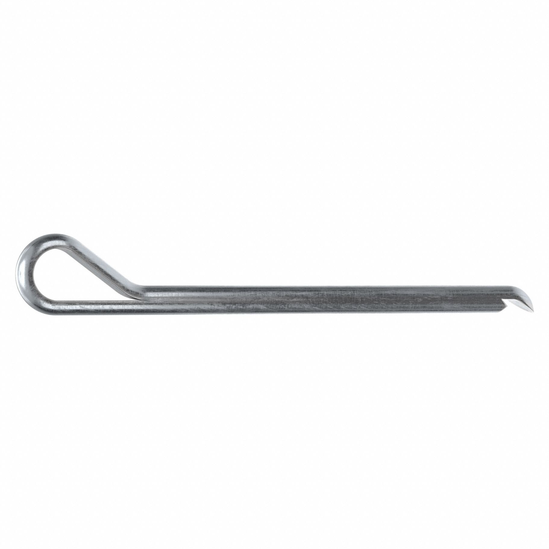Cotter Pin, 5/32 in dia, 2.25 in L, PK50: Hammerlock, Inch, 5/32 in Pin Dia, 2 1/4 in Shank Lg, 50 PK