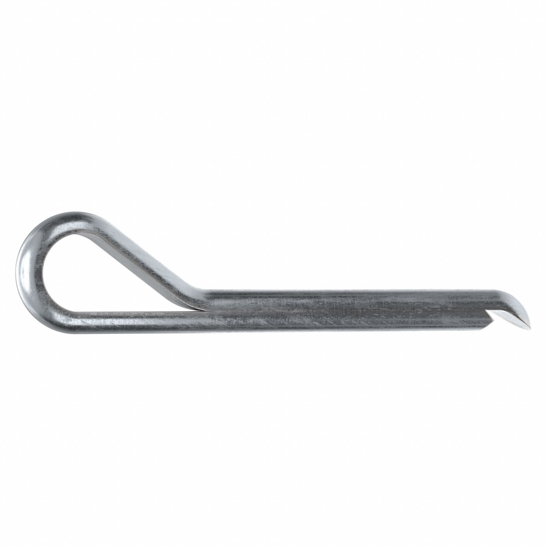 Cotter Pin, 0.25 in dia, 2 in L, PK25: Hammerlock, Inch, 1/4 in Pin Dia, 2 in Shank Lg, Steel, 25 PK