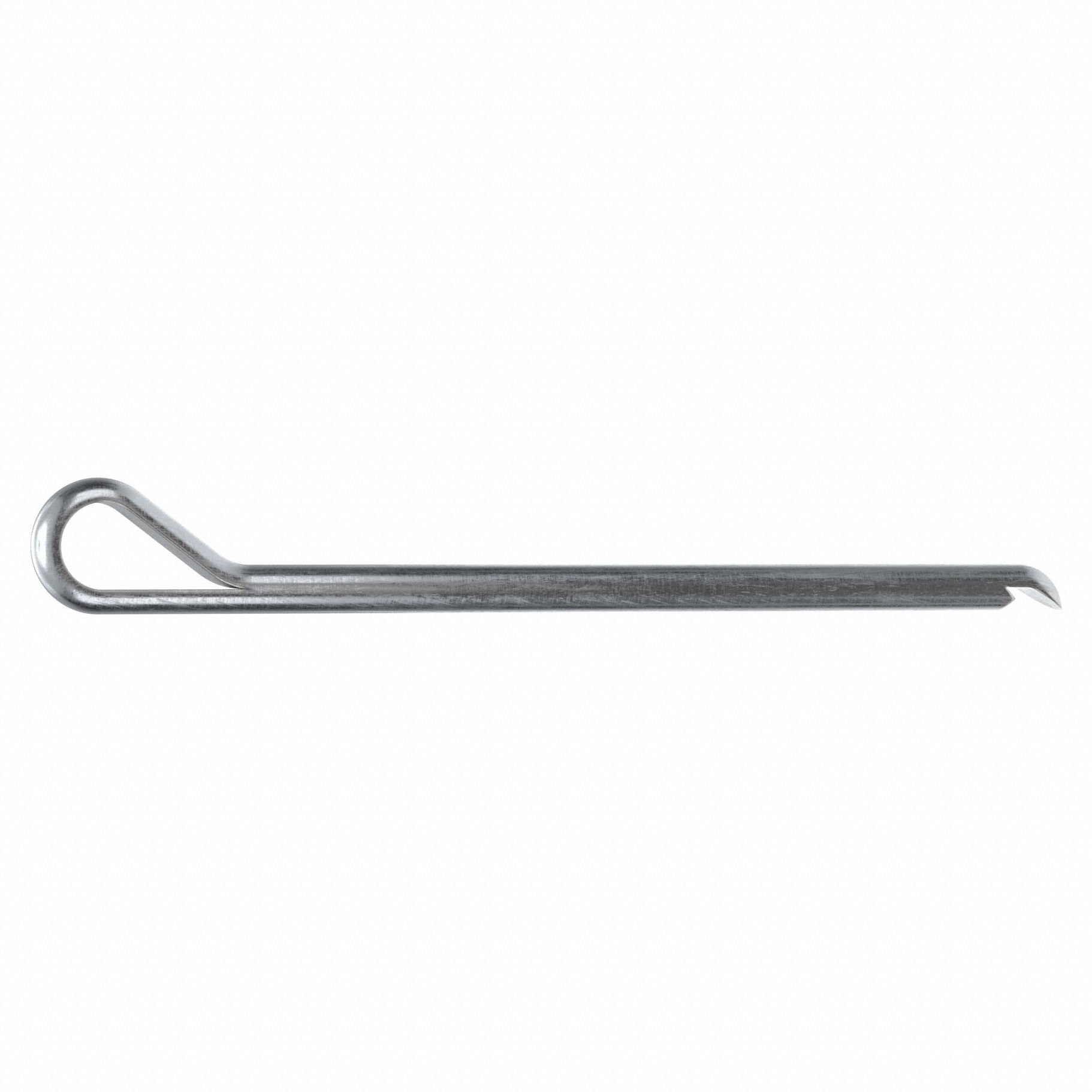 Cotter Pin, 0.25 in dia, 4.5 in L, PK25: Hammerlock, Inch, 1/4 in Pin Dia, 4 1/2 in Shank Lg, 25 PK