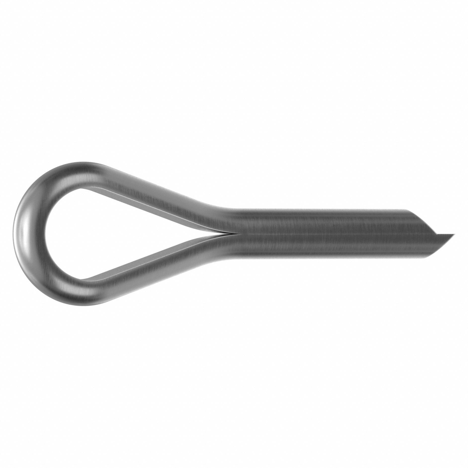 Cotter Pin, 1/8 in dia, 1/2 in L, PK100: Extended Prong, Inch, 1/8 in Pin Dia, 1/2 in Shank Lg, 100 PK