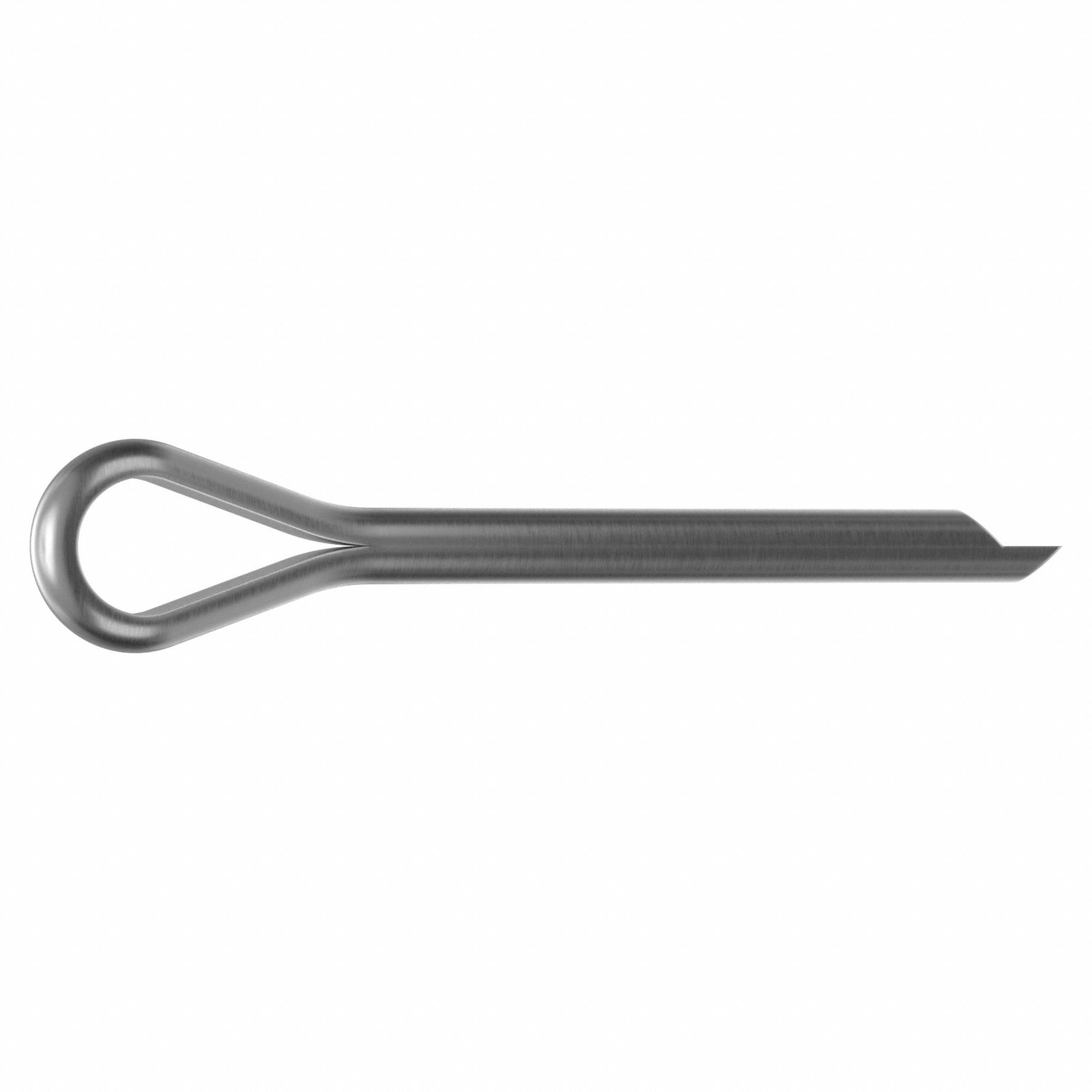 Cotter Pin, 5/16 in dia, 2.75 in L, PK10: Extended Prong, Inch, 5/16 in Pin Dia, Stainless Steel, 10 PK