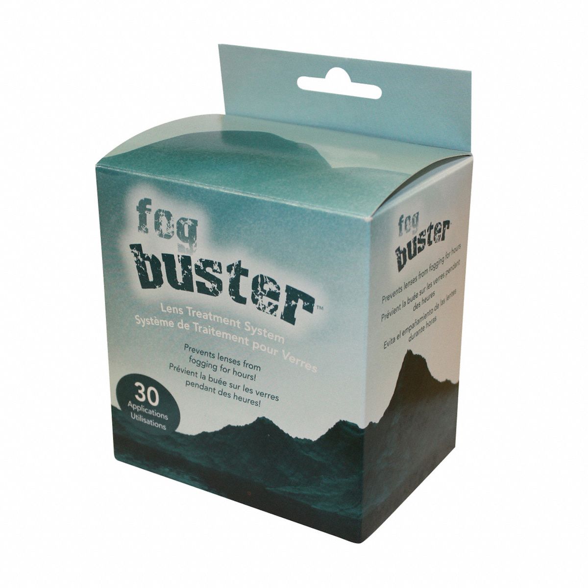 30 Wipe Count, Individually Wrapped, Fog Buster,30 Applications,PK1