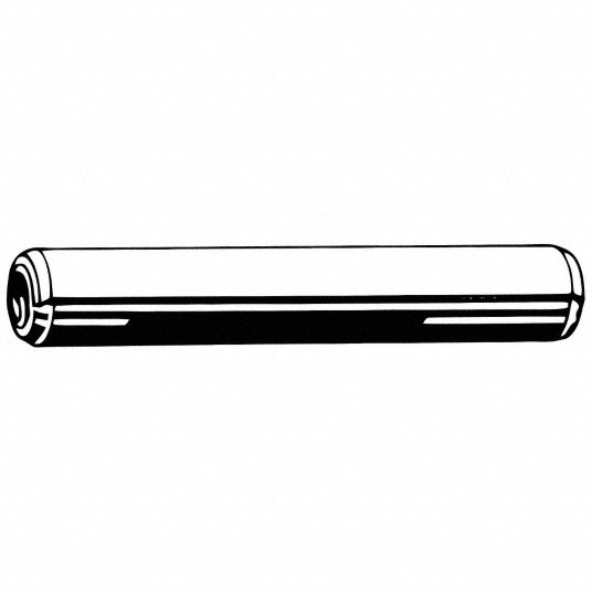 Zoro Select U39150.031.0250 Spring Pin, HD Coiled, 5/16inx2-1/2in, PK5