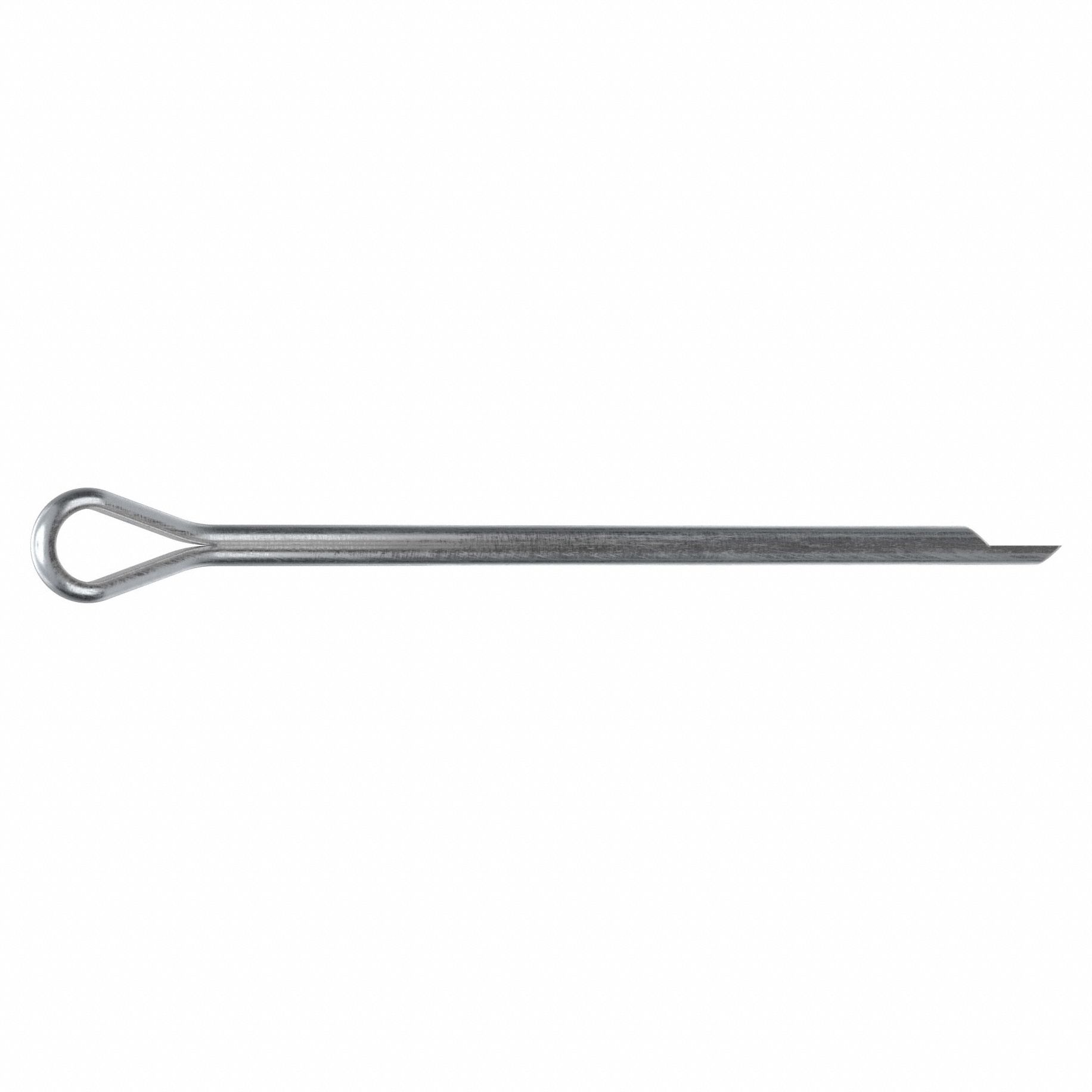 Cotter Pin, 1.6mm dia, 35.2mm L, PK50: Extended Prong, Metric, 1.6 mm Pin Dia, 35.2 mm Shank Lg, 50 PK