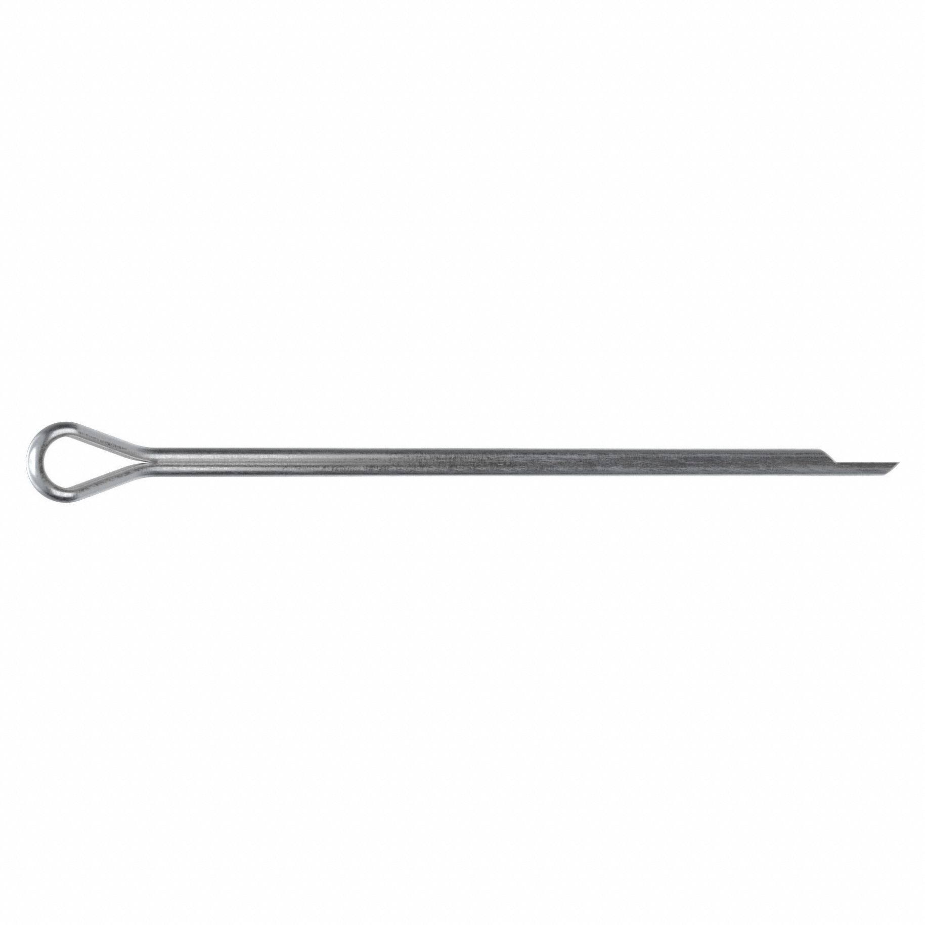 Cotter Pin, 1.6mm dia, 44mm L, PK50: Extended Prong, Metric, 1.6 mm Pin Dia, 44 mm Shank Lg, 50 PK