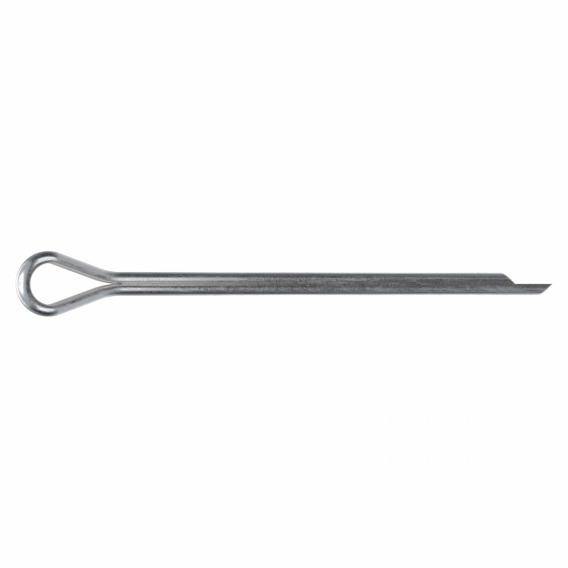 Cotter Pin, 2mm dia, 39.6mm L, PK50: Extended Prong, Metric, 2 mm Pin Dia, 39.6 mm Shank Lg, 50 PK