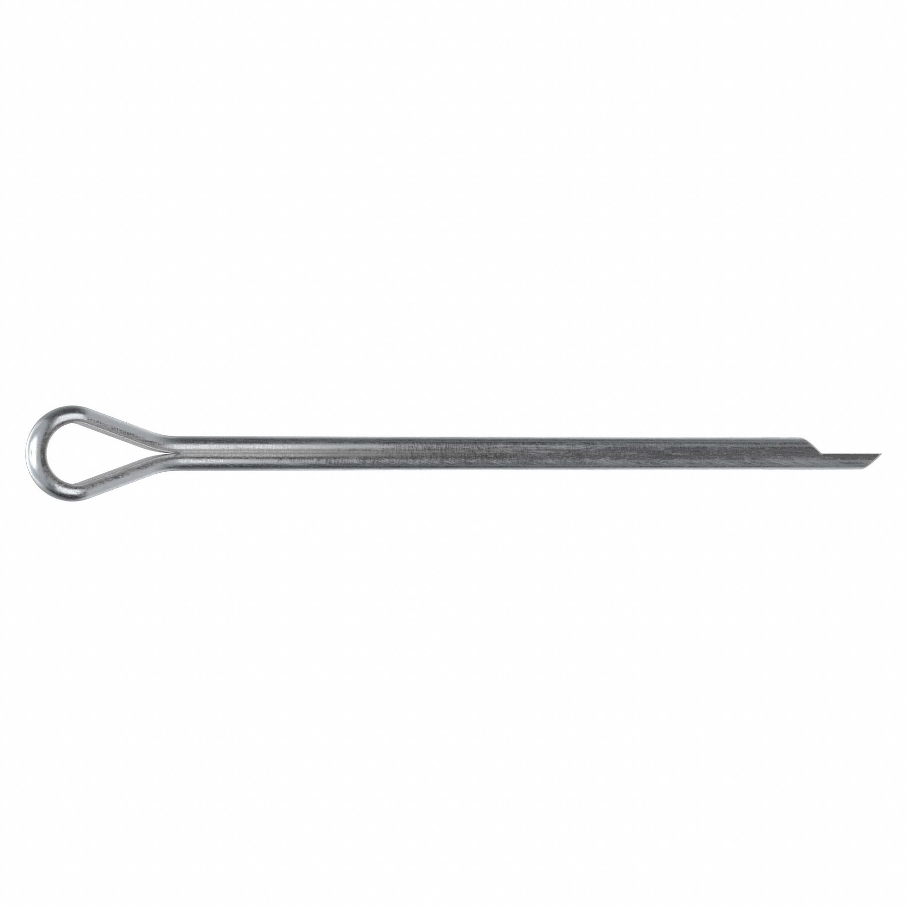 Cotter Pin, 3.5mm dia, 77mm L, PK50: Extended Prong, Metric, 3.5 mm Pin Dia, 77 mm Shank Lg, 50 PK