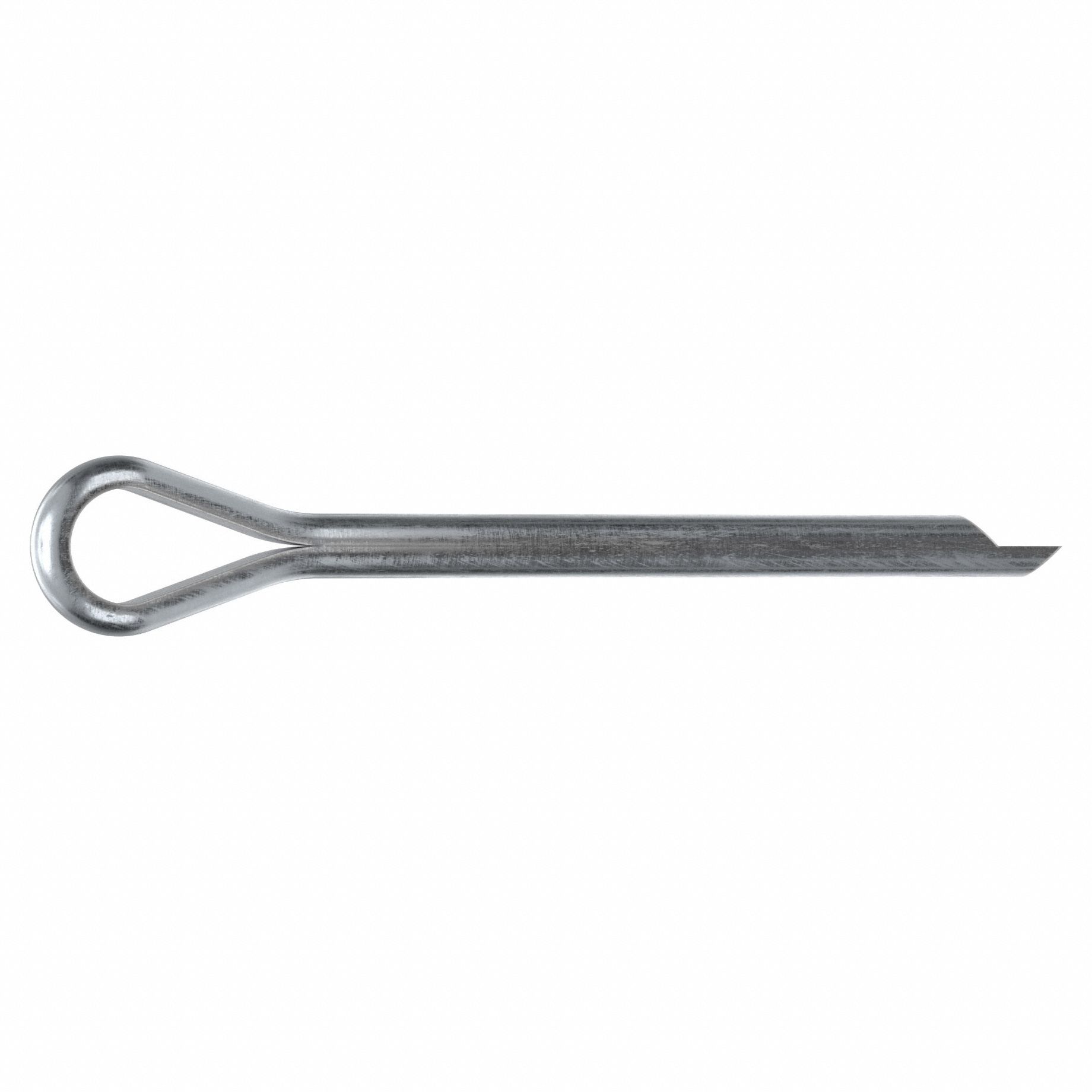 Cotter Pin, 5mm dia, 61.6mm L, PK50: Extended Prong, Metric, 5 mm Pin Dia, 61.6 mm Shank Lg, 50 PK
