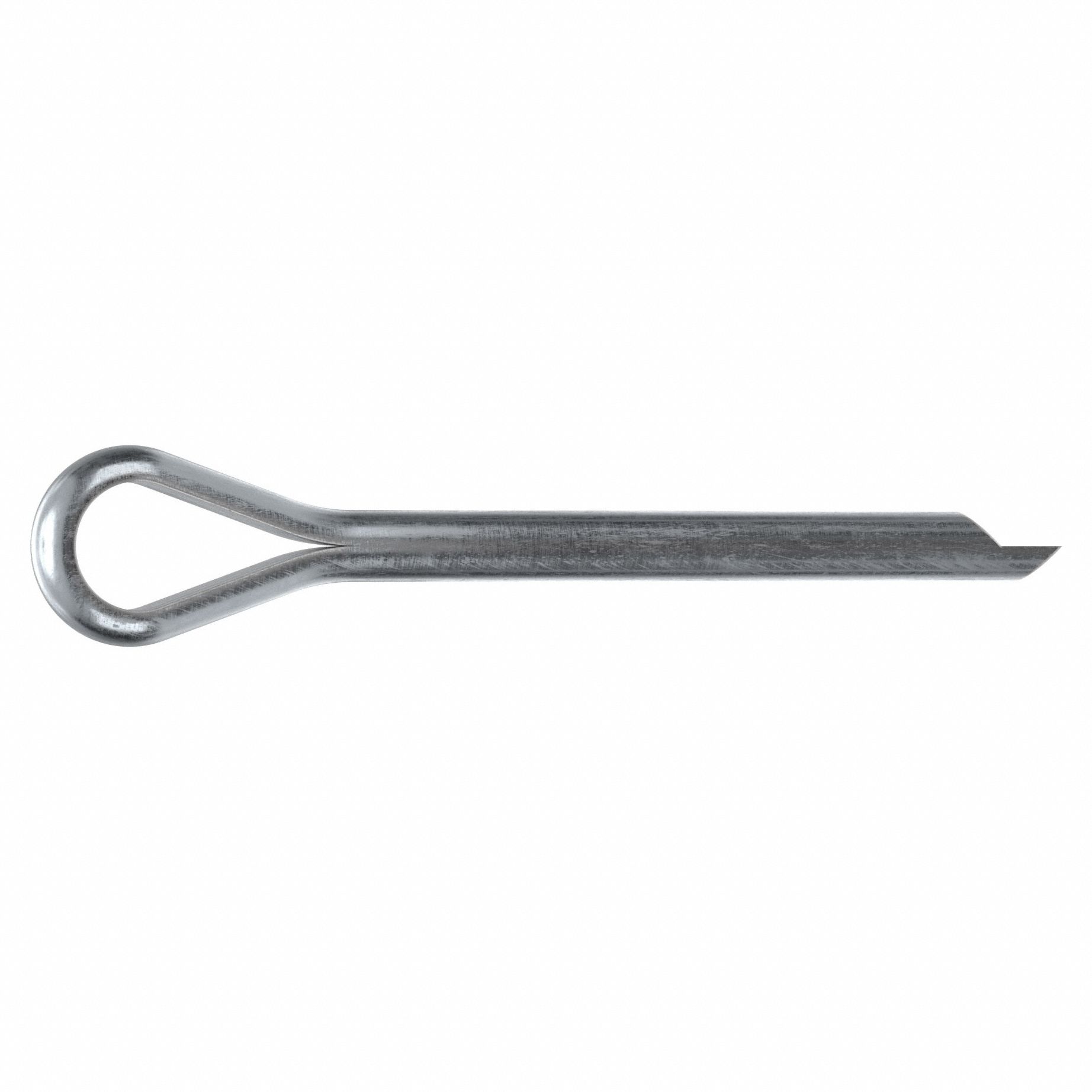 Cotter Pin, 8mm dia, 100mm L, PK25: Extended Prong, Metric, 8 mm Pin Dia, 100 mm Shank Lg, Steel, 25 PK
