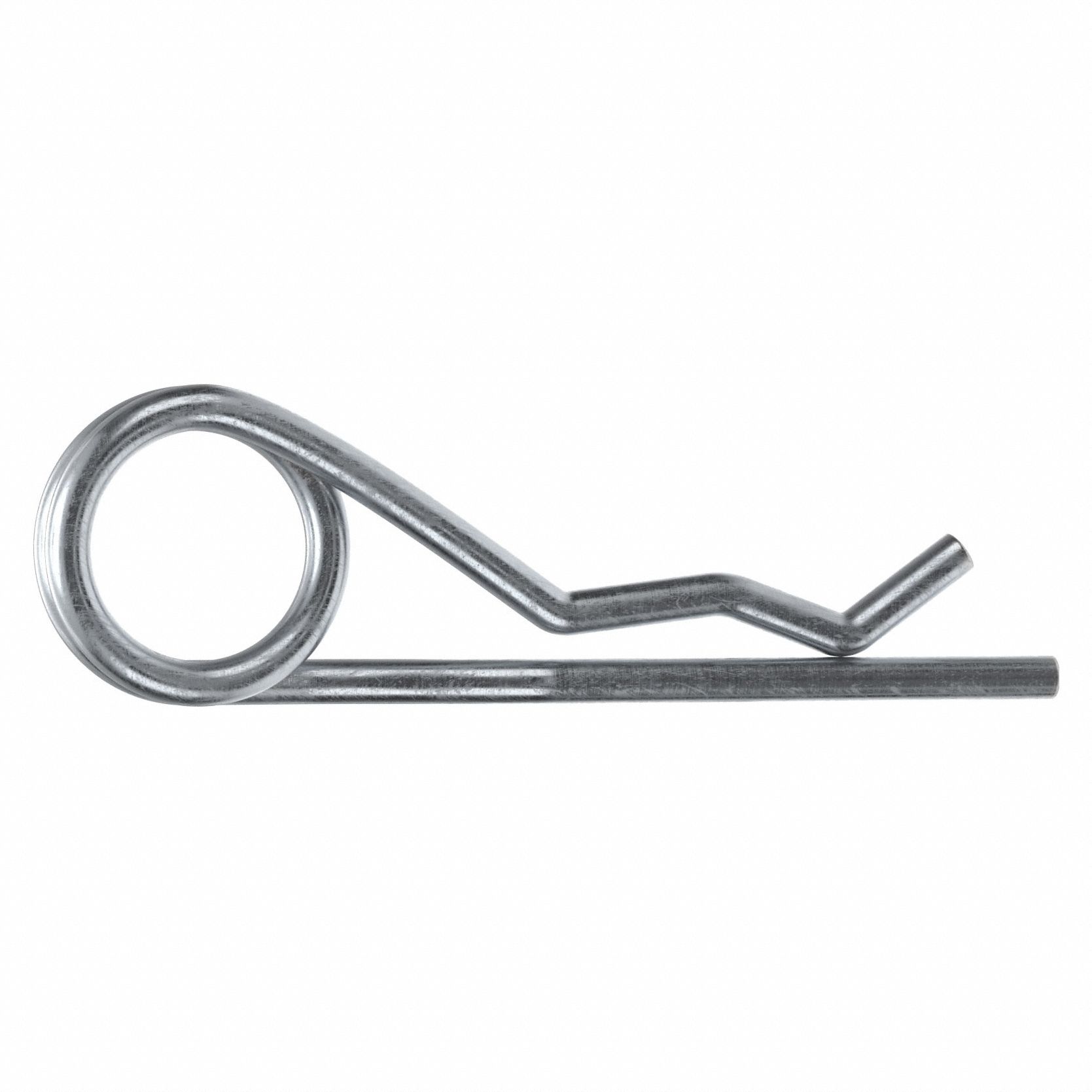 Cotter Pin, Bridge, 6mm dia, 120mm L, PK5: Bridge, Metric, 6 mm Pin Dia, 120 mm Shank Lg, Steel, 5 PK