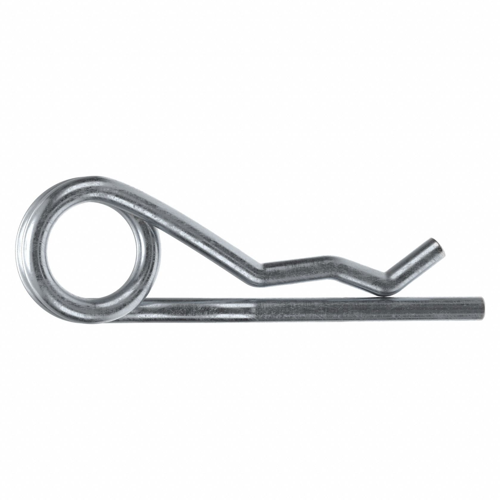 COTTER PIN, BRIDGE, 130MM L, METRIC, 8MM PIN DIA, 130MM SHANK L, STEEL, UNGRADED