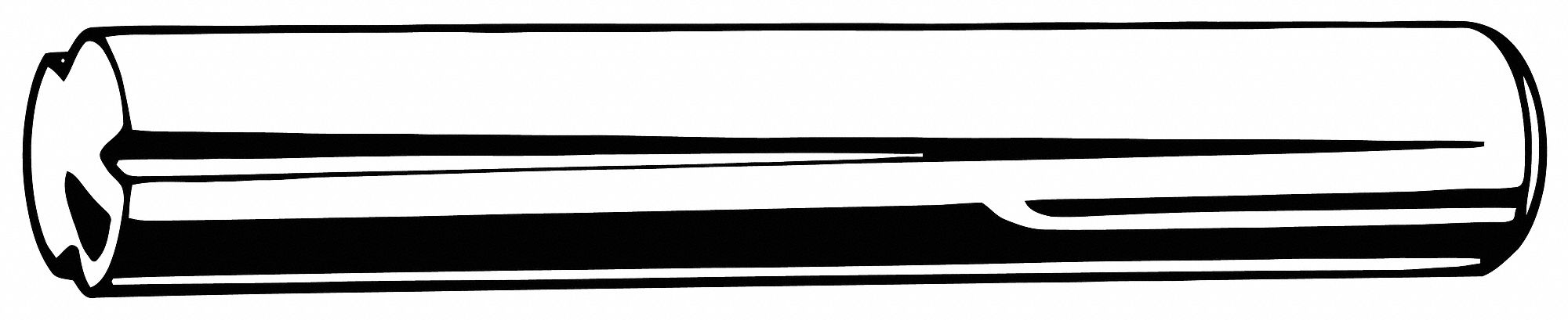 Grooved Pin 3/16 in dia 1 1/2 in L PK10
