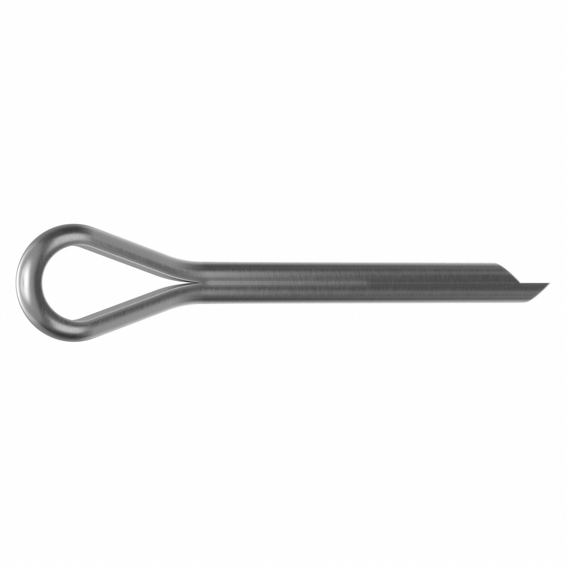 Cotter Pin, 2.5mm dia, 22mm L, PK10: Extended Prong, Metric, 2.5 mm Pin Dia, 22 mm Shank Lg, 10 PK
