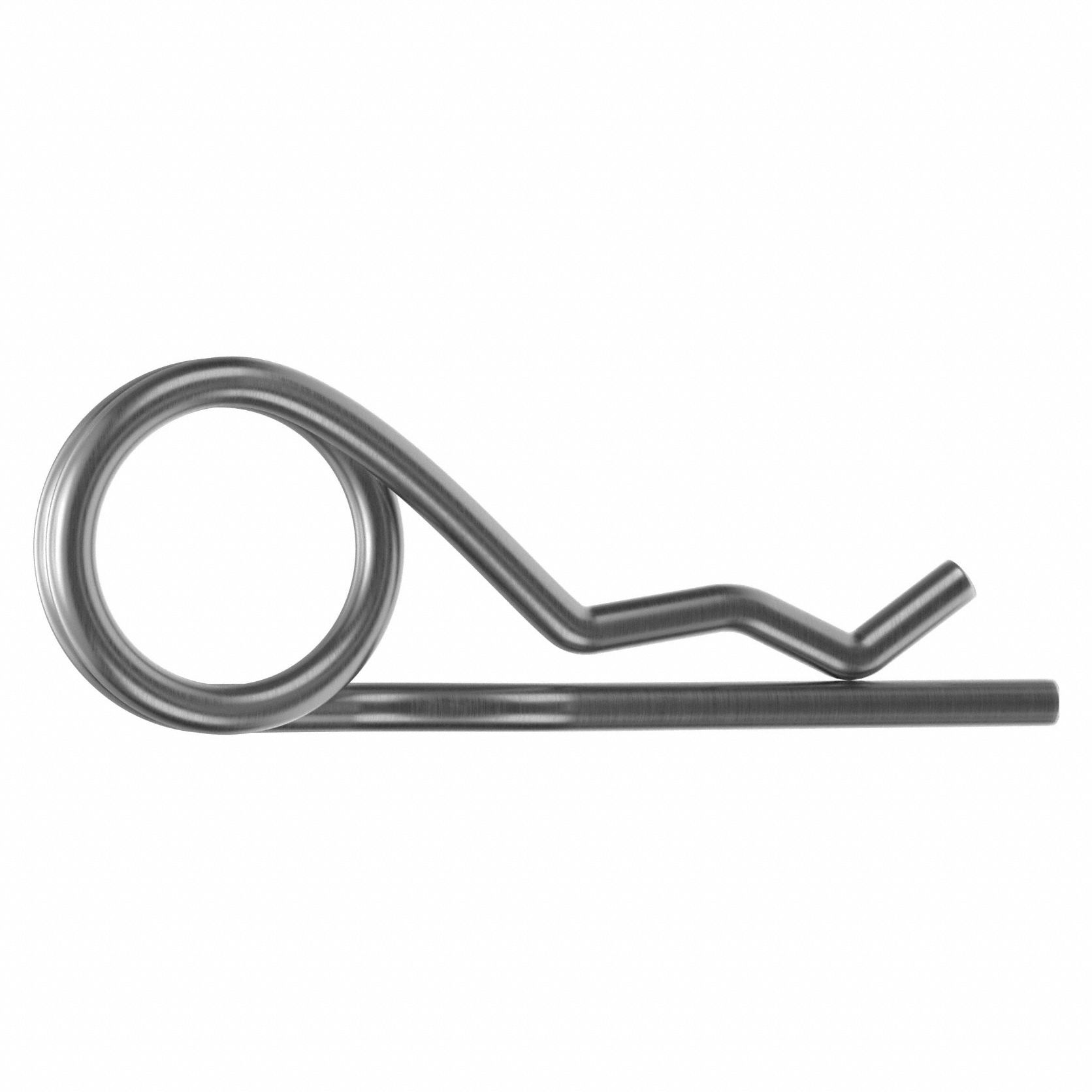 Cotter Pin, Bridge, 4.5mm dia, 80mm L, PK5: Bridge, Metric, 4.5 mm Pin Dia, 80 mm Shank Lg, 316, 5 PK