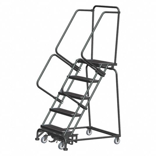 Ballymore Rolling Ladder 50 In Platform Ht 14 In Platform Dp 24 In