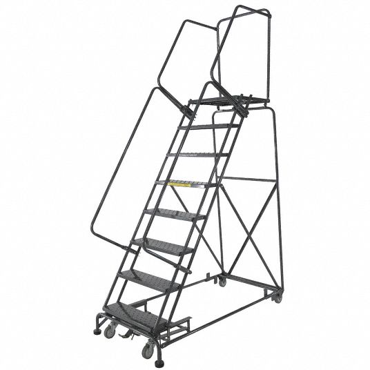 Ballymore Rolling Ladder 80 In Platform Ht 21 In Platform Dp 24 In Platform Wd Expanded 