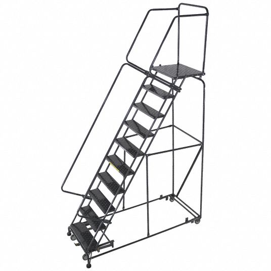 Ballymore Rolling Ladder 100 In Platform Ht 28 In Platform Dp 24 In