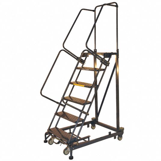 Ballymore Rolling Ladder 60 In Platform Ht 14 In Platform Dp 24 In