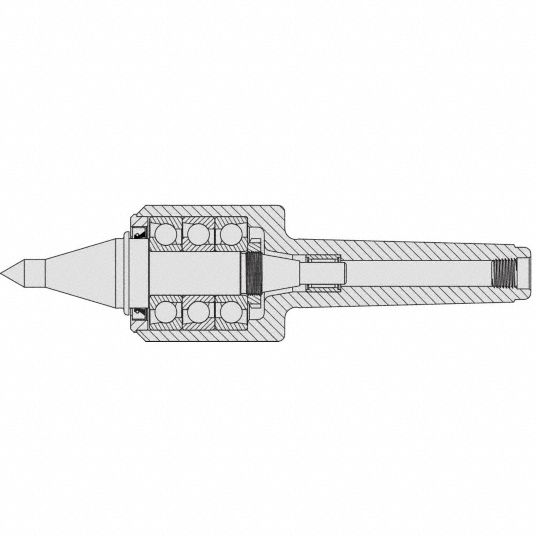 ROYAL PRODUCTS, Quad-Bearing Design, CNC Point, Live Center - 41LJ84