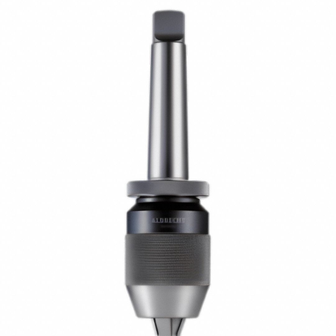 Drill Chuck: MT3, 1/32 in to 1/2 in Capacity, Ball Bearing