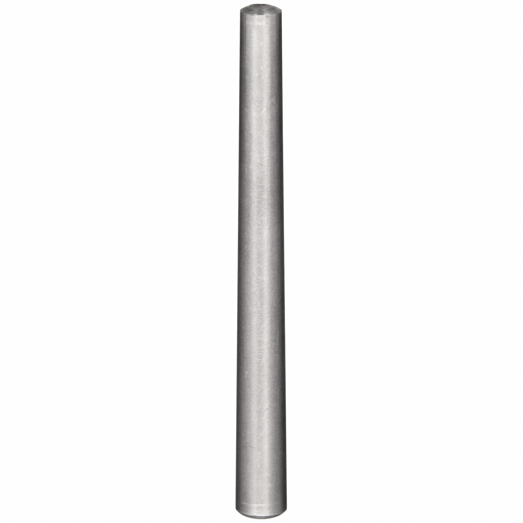 TAPER PIN, 0.29 IN DIA, STEEL, INCH, STANDARD, PIN SIZE #5, 6 IN SHANK L, UNGRADED, 5 PK