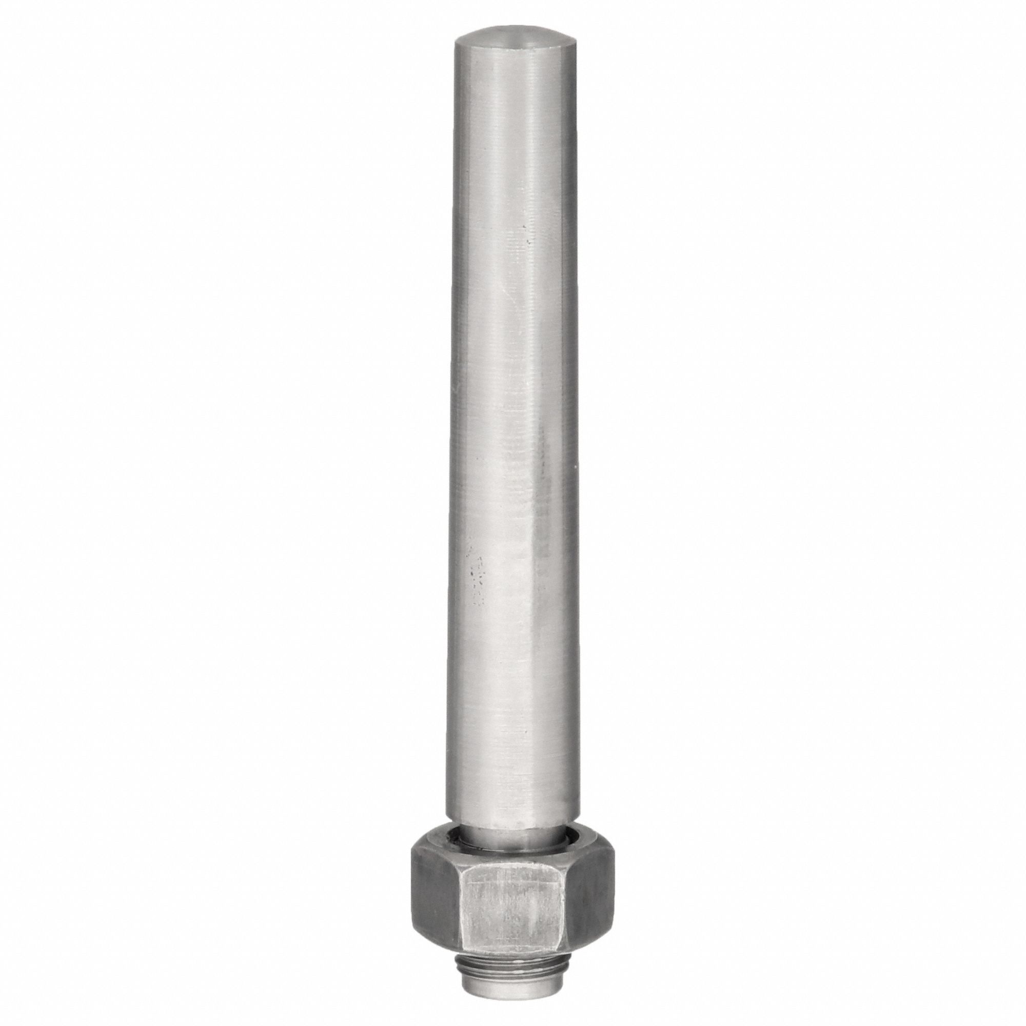 TAPER PIN, 0.592 IN DIA, STEEL, INCH, EXTERNAL THREADED WITH NUT, #9 PIN SIZE, ½