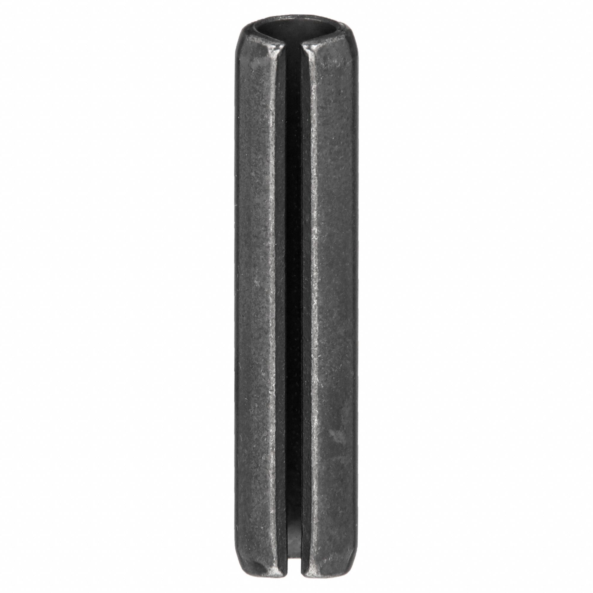 SPRING PIN, 0.4375 IN DIA, 1¾ IN L, SLOTTED, INCH, 7/16 IN DIA, 1¾ IN SHANK L, STEEL, 5 PK