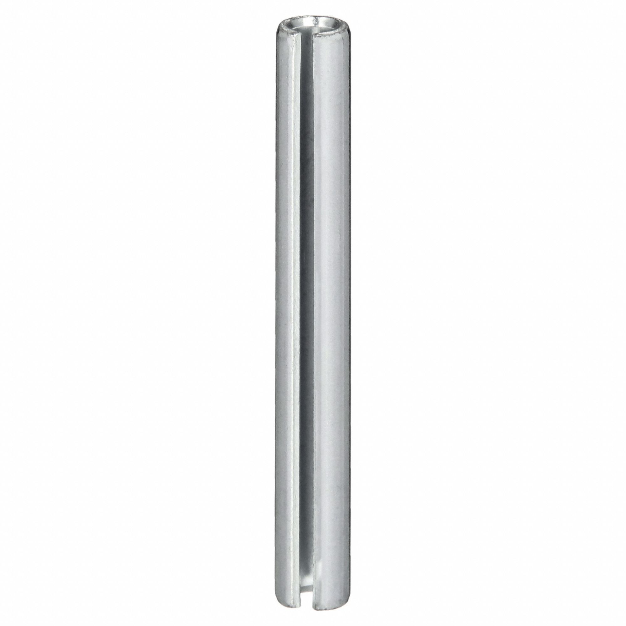 SPRING PIN, ½ IN DIAMETER, 3¾ IN L, SLOTTED, INCH, ½ IN DIAMETER, 3¾ IN SHANK L, 5 PK