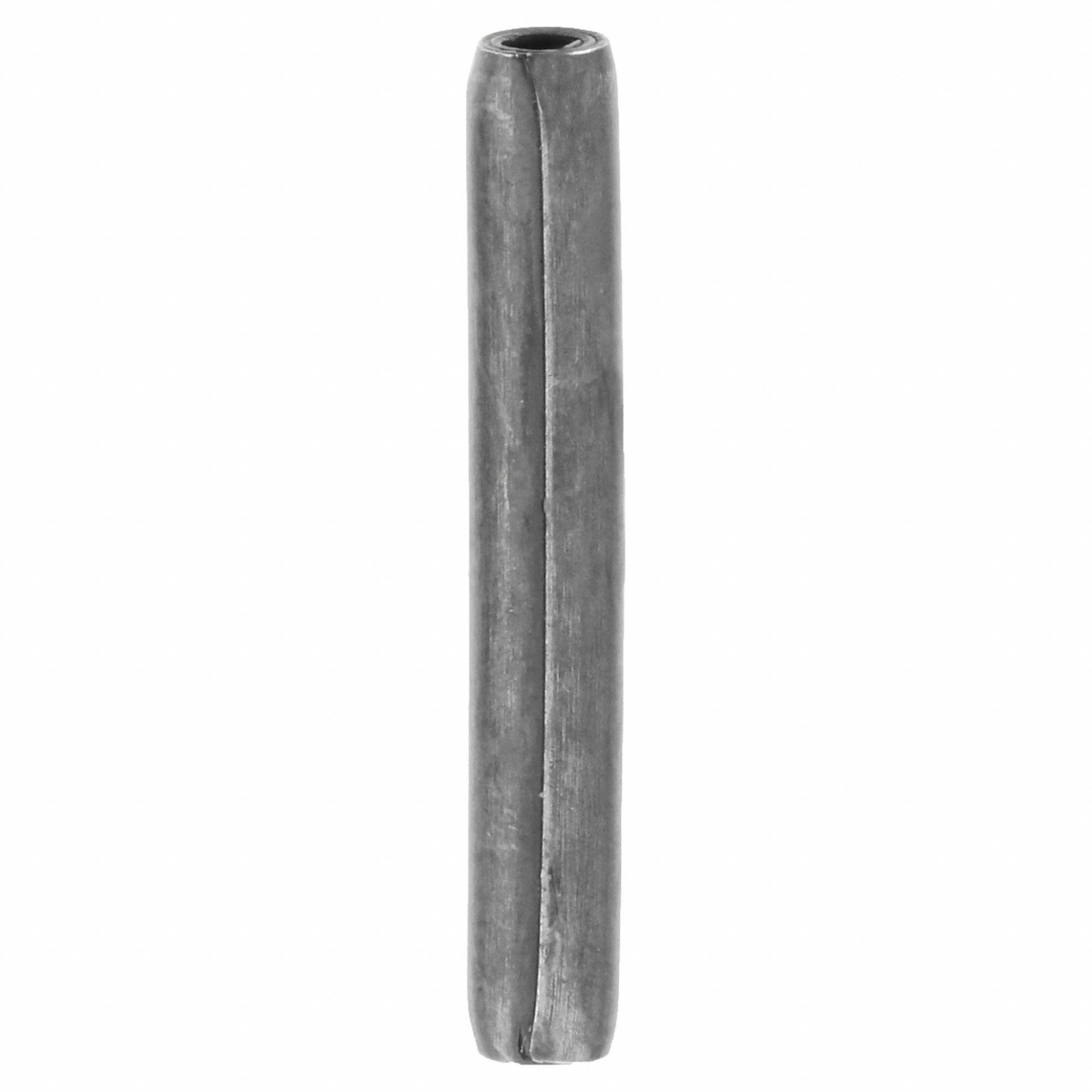 Coiled Spring Pin, 1/16" dia, 0.375" L, PK100: Coiled, Inch, 1/16 in Pin Dia, 3/8 in Shank Lg, 100 PK