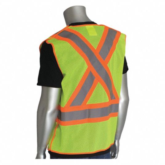 ANSI Class II Breakaway Vest (Lime :: 4X-Large)