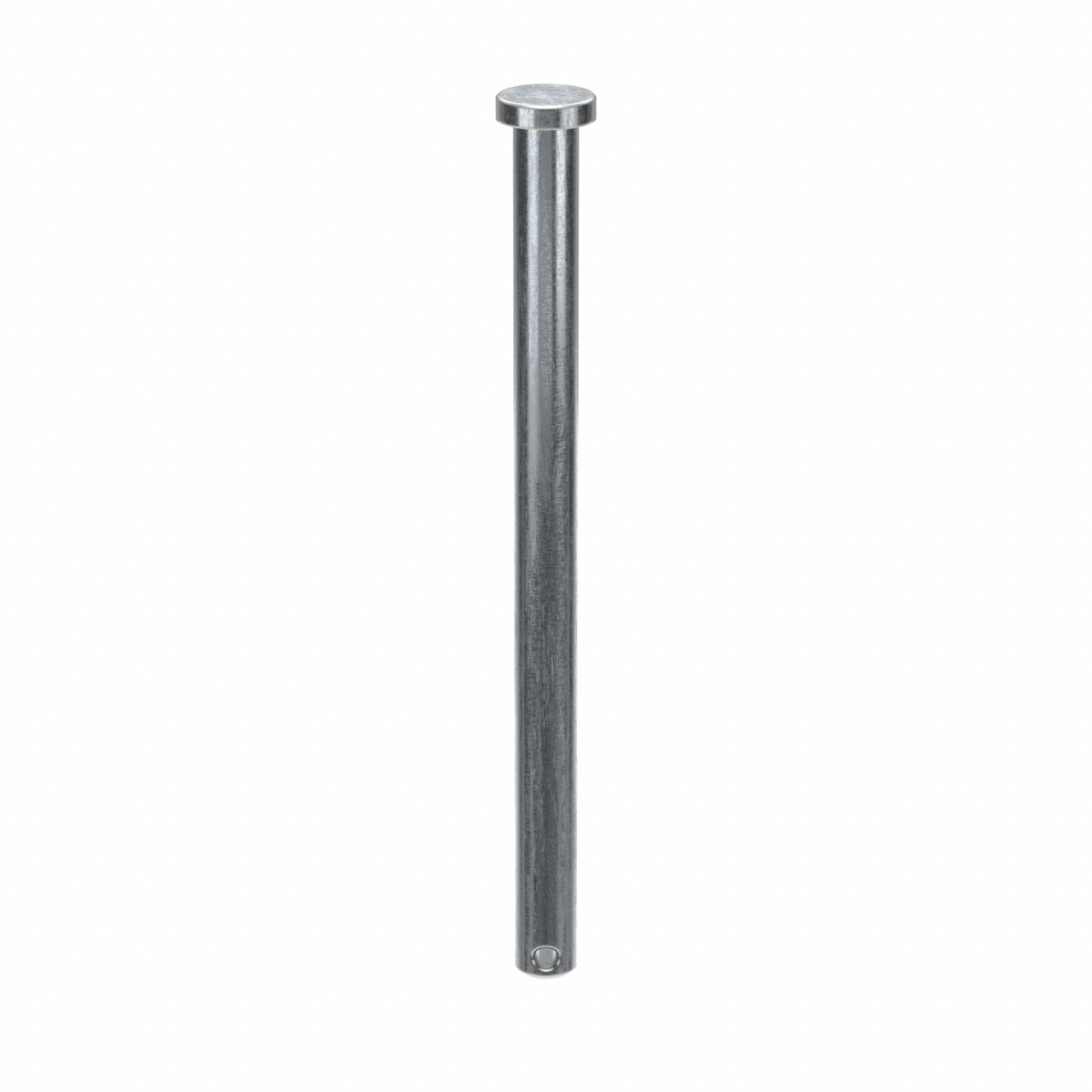Clevis Pin, 3.5 in L 0.25in dia, PK25: Inch, 1/4 in Pin Dia, 3 1/2 in Shank Lg, Std Clevis Pin, 25 PK