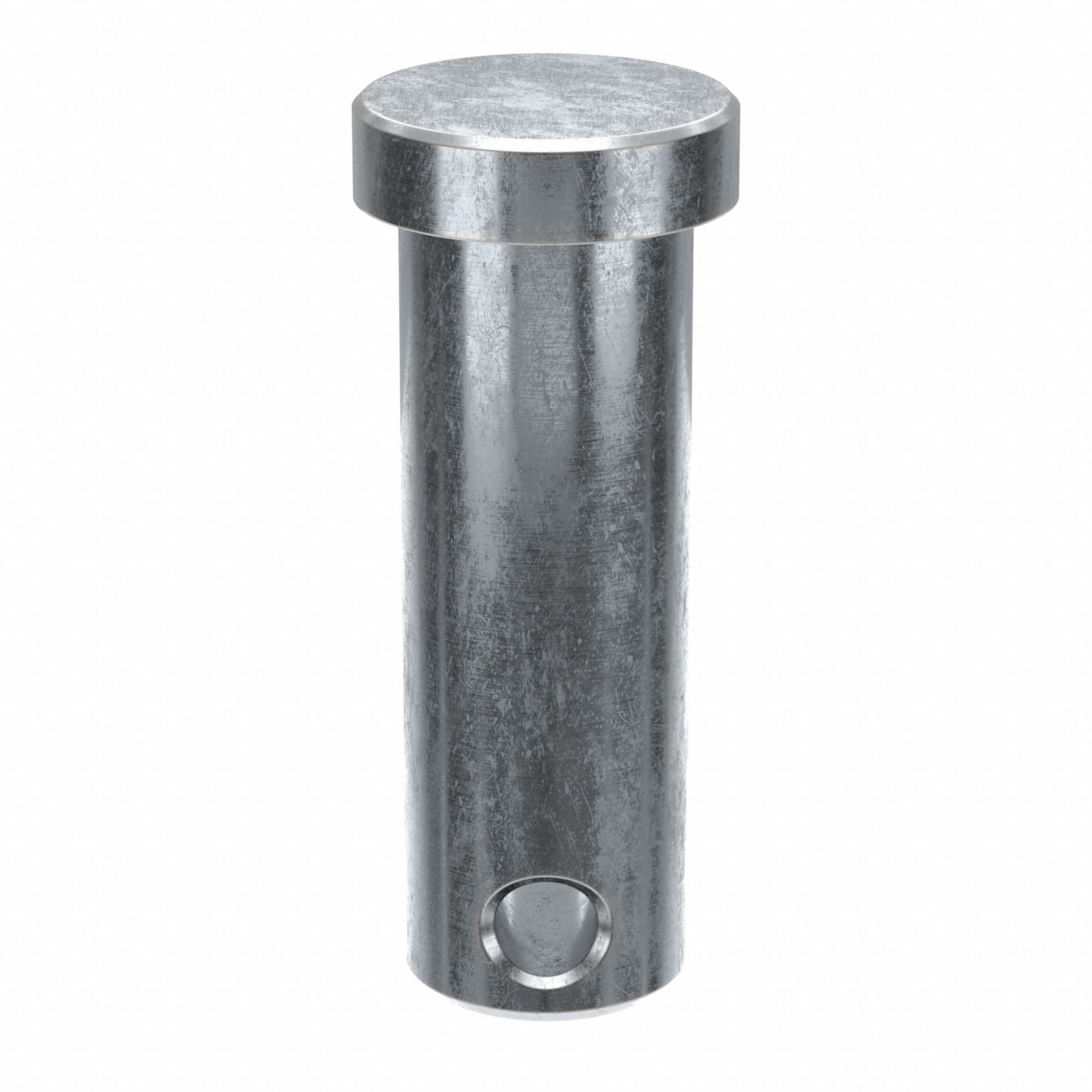 Clevis Pin, 1.25 in L 7/16in dia, PK10: Inch, 7/16 in Pin Dia, 1 1/4 in Shank Lg, Steel, Headed, 10 PK