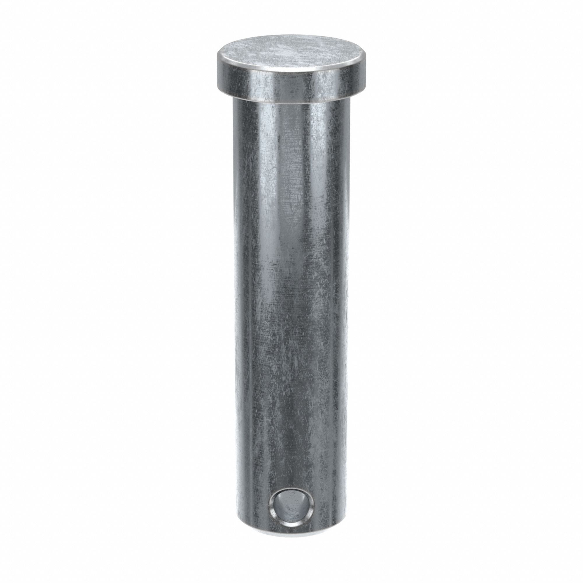 Clevis Pin, 2 in L, Steel 0.5 in dia, PK10: Inch, 1/2 in Pin Dia, 2 in Shank Lg, Std Clevis Pin, 10 PK