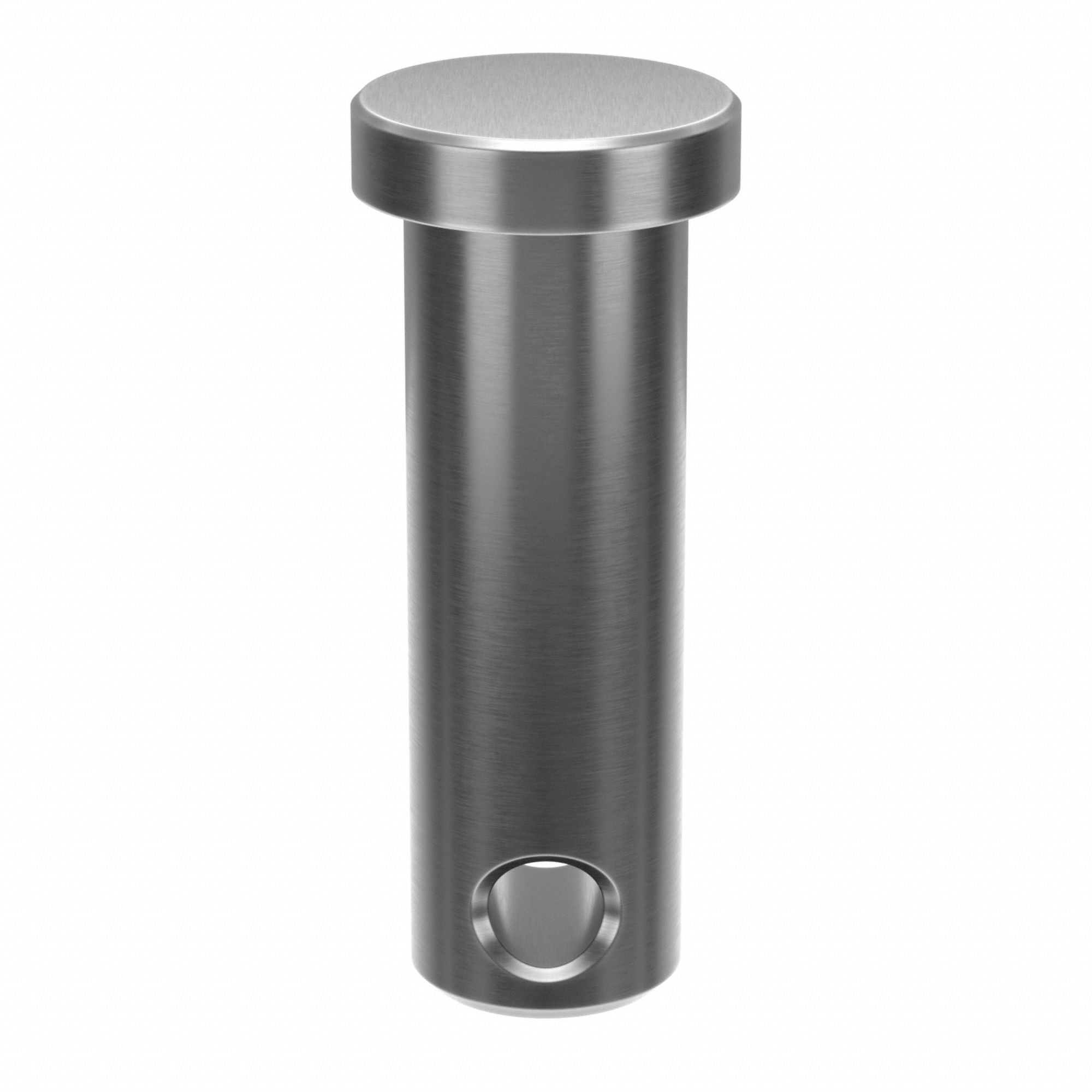 Clevis Pin, 1.125 in L, SS 3/8 in dia, PK5: Inch, 3/8 in Pin Dia, 1 1/8 in Shank Lg, 18-8, Plain, 5 PK