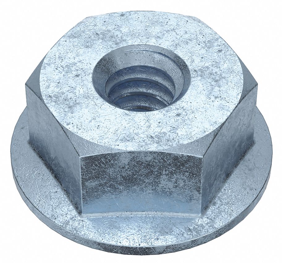 Lock Nut: #6-32 Thread, Steel, Grade A, Zinc-Plated, 5/16 in Hex Wd, 11/64 in Hex Ht, 100 PK