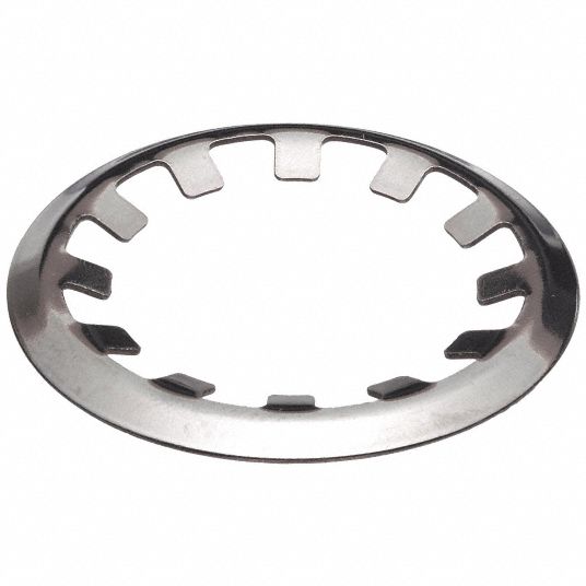 External, Curved Rim Tooth-Locking, Retaining Ring,External,0.015 Thk,PK50  - 41MJ25