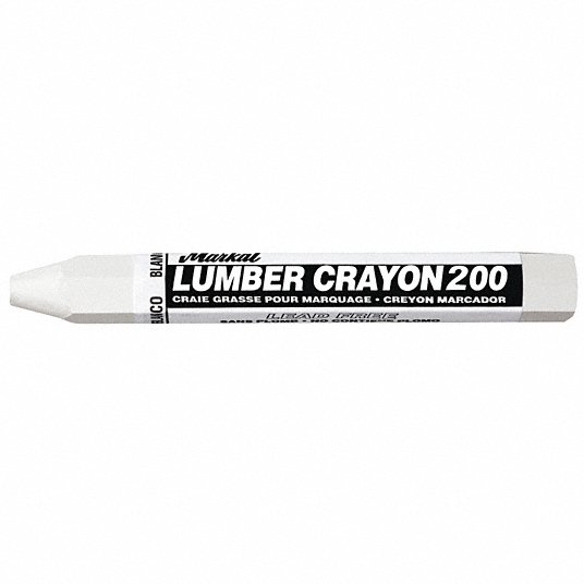 Clay Based Lumber Crayon 12 Pack Red Markal 