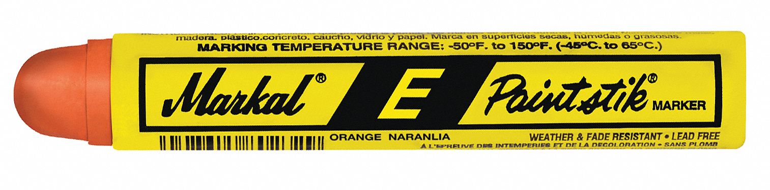 Solid Paint Marker Orange 1/2 in Tip