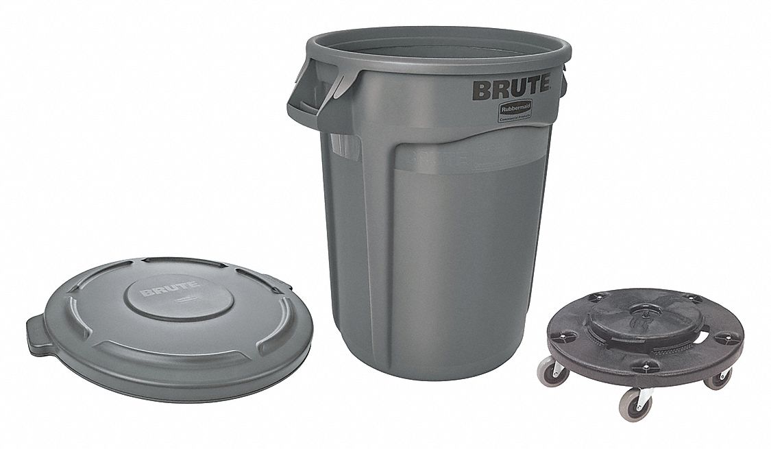 Utility Container, 32 gal., Gray