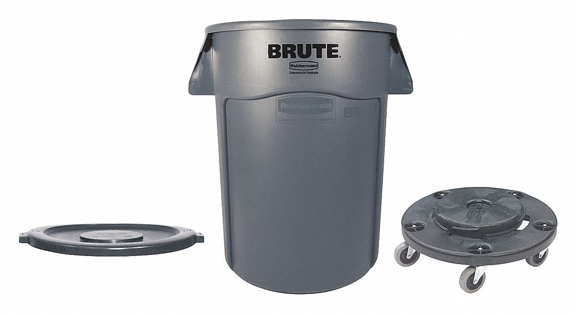 Utility Container, 44 gal., Gray