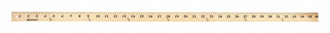 RULER,WOOD,36 IN.