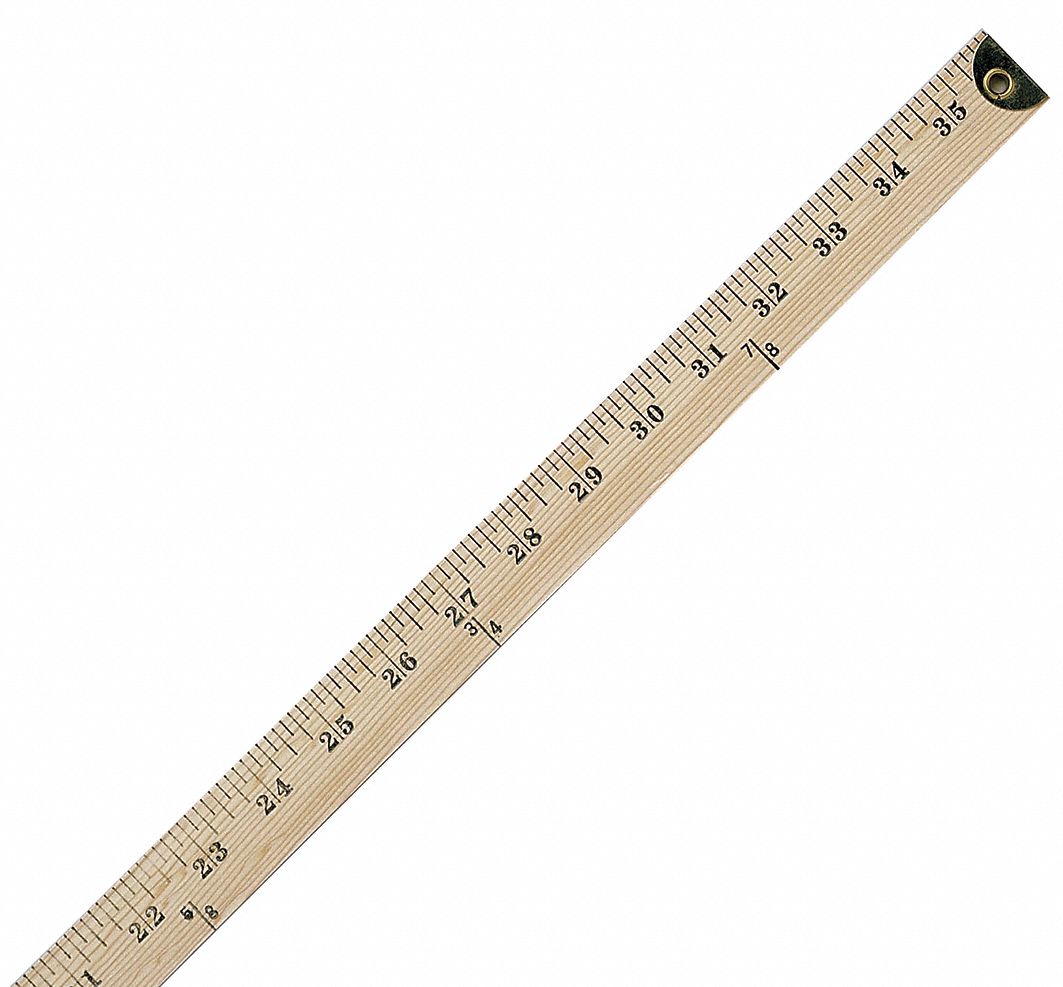 RULER,WOOD,36 IN