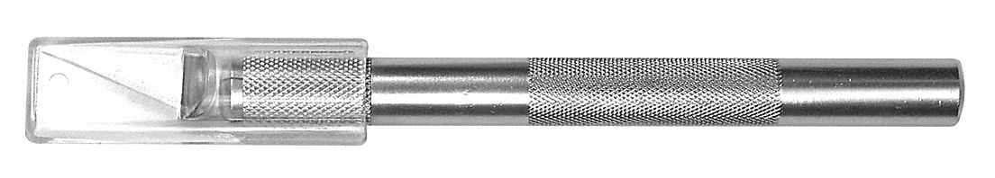 HOBBY KNIFE, TRIANGULAR, 1 IN BLADE L, 0.19 IN BLADE THICK, STEEL, 5 1/4 IN HANDLE L
