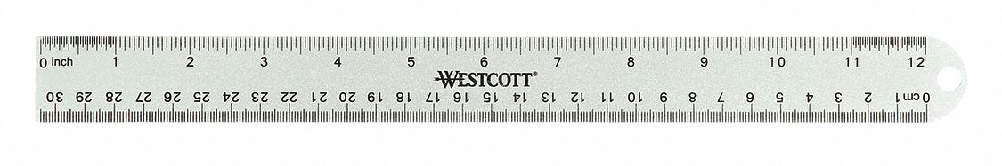 RULER,ALUMINUM,12 IN