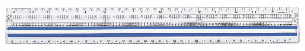 RULER,PLASTIC,15 IN