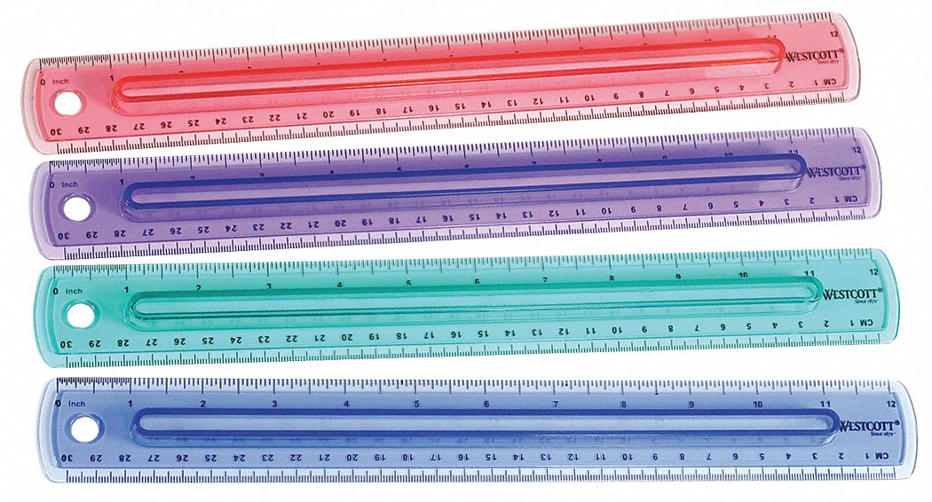 RULER,PLASTIC,12 IN