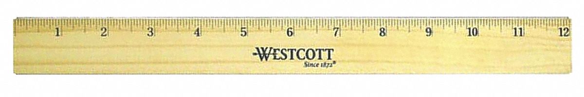 Ruler Wood 12 In