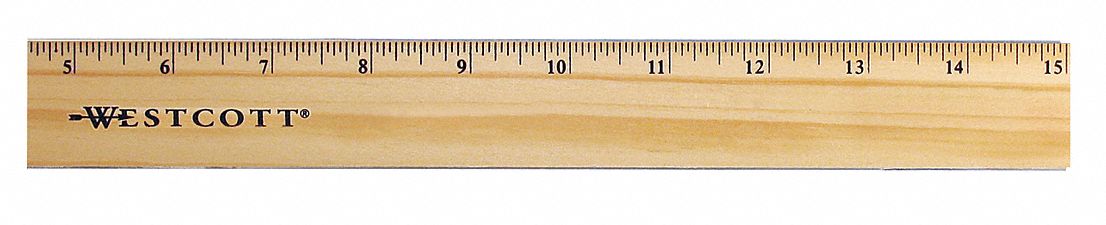 Ruler Wood 15 In